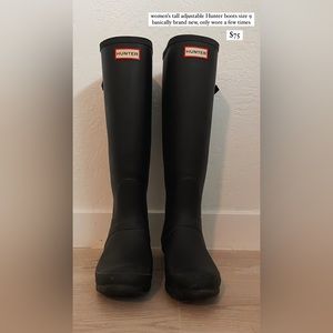 Women’s tall adjustable Hunter boots